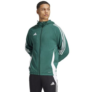 Kurtka męska z kapturem, zielona, Adidas Tiro