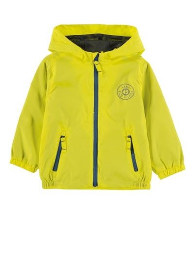 Kurtka wiosenna chłopięca z kapturem, żółta, Kanz