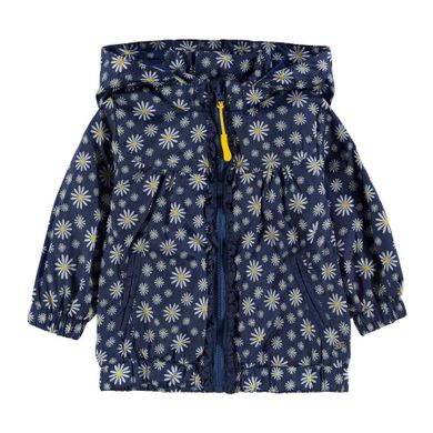Kurtka wiosenna dziewczęca z kapturem, granatowa, Kanz