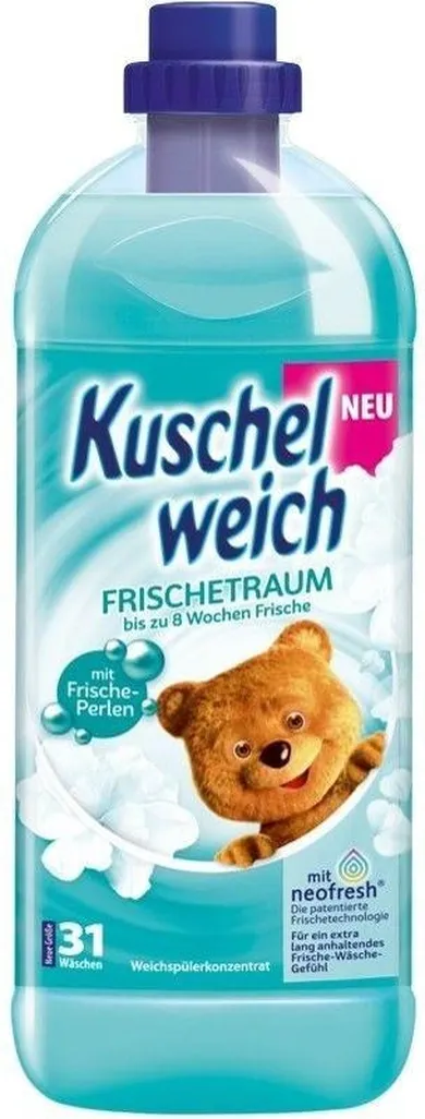 Kuschelweich, płyn do płukania, frischetraum, turkus, 1l