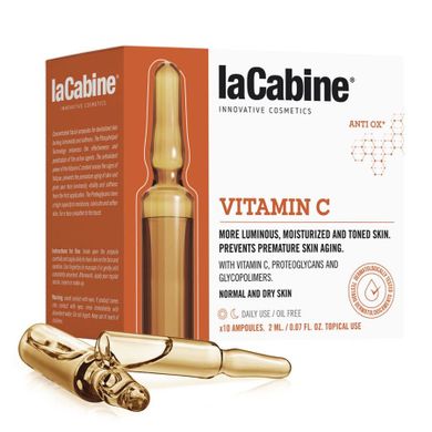 La Cabine, Vitamin C, ampułki do twarzy rozświetlające cerę, 10-2ml
