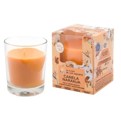 La Casa de los Aromas, świeca zapachowa, cynamon-pomarańcza, 140g