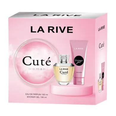 La Rive, Cute Woman, zestaw: woda perfumowana, spray, 100 ml + żel pod prysznic, 100 ml