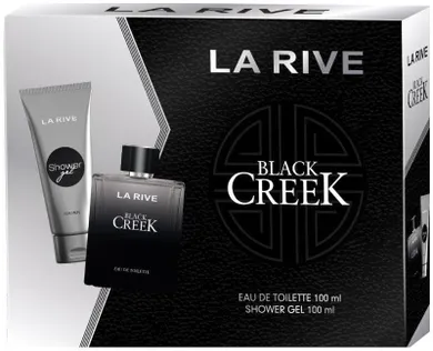 La Rive, For Men, zestaw prezentowy, black creek, woda toaletowa, 100 ml + żel pod prysznic, 100 ml