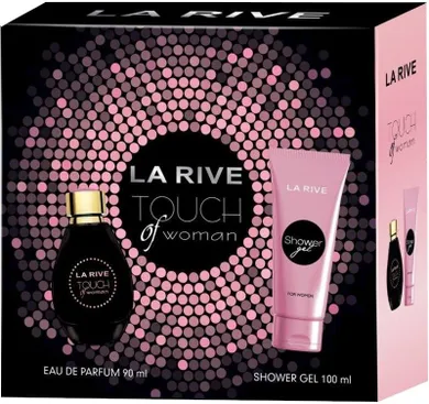 La Rive, For Woman, zestaw prezentowy, touch of woman, woda perfumowana, 90 ml + żel pod prysznic, 100 ml