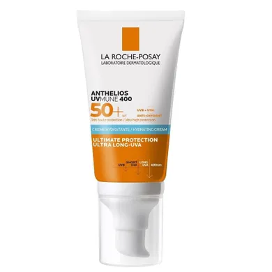 La Roche Posay, Anthelios UVmune 400, krem nawilżający SPF50+, 50 ml