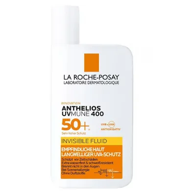 La Roche Posay, Anthelios UVmune 400, niewidoczny fluid przeciwsłoneczny SPF50+, 50 ml