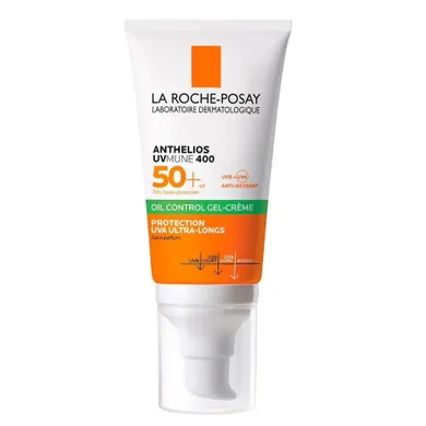 La Roche Posay, Anthelios UVmune 400, Oil Control bezzapachowy krem-żel do twarzy SPF50+, 50 ml