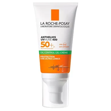 La Roche Posay, Anthelios UVmune 400, Oil Control krem-żel do twarzy SPF50+, 50 ml