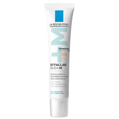 La Roche Posay, Effaclar Duo+M Unifiant, tonujący krem do twarzy, Light, 40 ml
