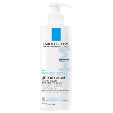 La Roche Posay, Lipikar AP+M Creme Light, lekki krem ​​przeciw podrażnieniom, 400 ml