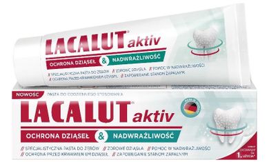 Lacalut, Activ, pasta do zębów, ochrona dziąseł & nadwrażliwość, 75 ml