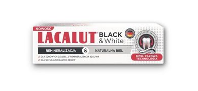 Lacalut, Black & White, pasta do zębów, 75 ml