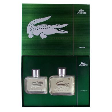 Lacoste, Essential, zestaw woda toaletowa, 125 ml + woda po goleniu, 75 ml