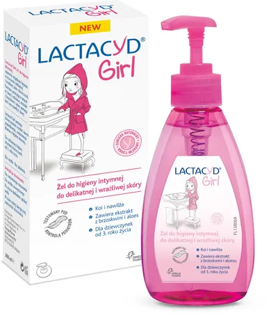 Lactacyd Girl, żel do higieny intymnej dla dziewczynek, 200 ml