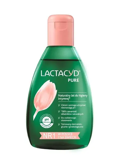 Lactacyd, Pure, naturalny żel do higieny intymnej, 200 ml