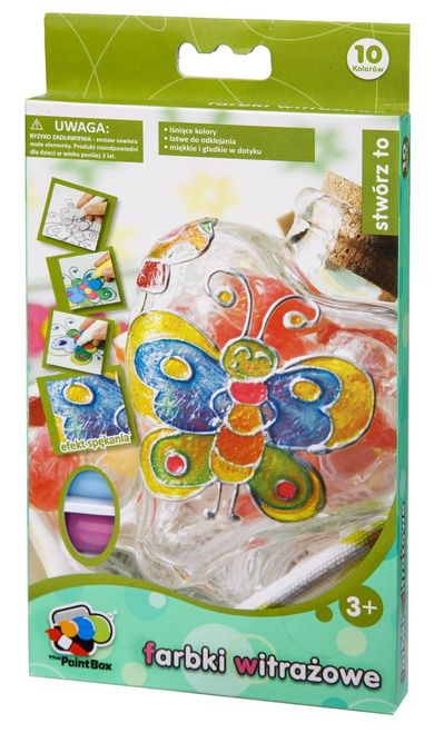 Lai On Products, farby witrażowe, 10 szt., zestaw kreatywny