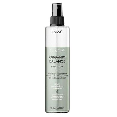 Lakme, Teknia Organic Balance Hydra-Oil, dwufazowa odżywka bez spłukiwania do wszystkich rodzajów włosów, 200 ml