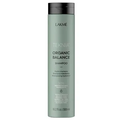 Lakme, Teknia Organic Balance Shampoo, szampon nawilżający do każdego rodzaju włosów, 300 ml