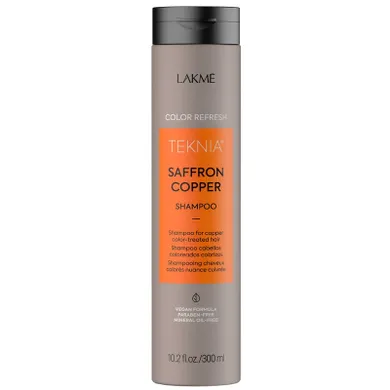 Lakme, Teknia Saffron Copper Shampoo Refresh, szampon odświeżający kolor do włosów miedzianych, 300 ml