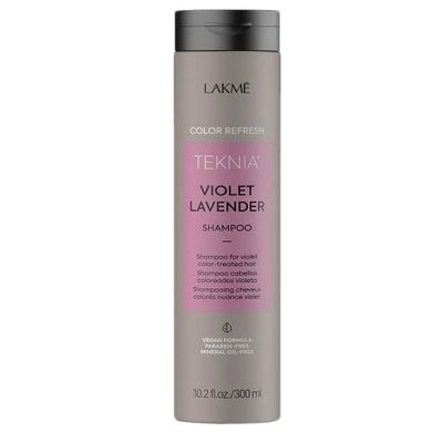 Lakme, Teknia Violet Lavender Shampoo, odświeżający kolor szampon do włosów farbowanych, 300 ml
