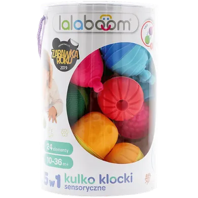 Lalaboom, Kulko-klocki sensoryczne, 24 elementy