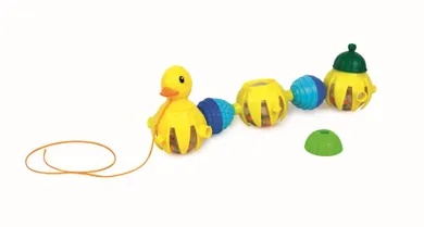 Lalaboom, zwinna kaczuszka, kulko-klocki sensoryczne, 10 elementów
