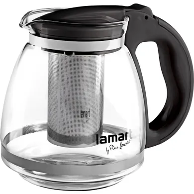 Lamart, dzbanek z zaparzaczem, LT7027, czarny, 1,5 l