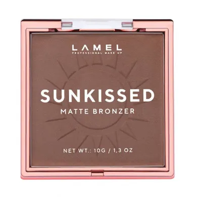 Lamel, Basic, kompaktowy puder brązujący, sunkissed matte bronze, 10g