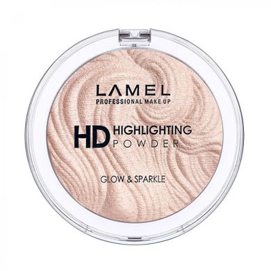 Lamel, Insta, puder rozświetlający do twarzy, hd highlihting glow&sparkle, nr 402, 12g