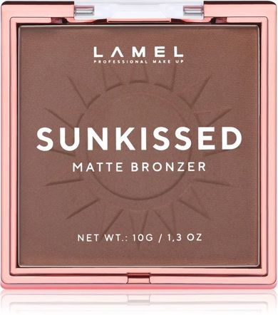 Lamel, kompaktowy puder brązujący, Sunkissed Matte Bronze, nr 402, 10g
