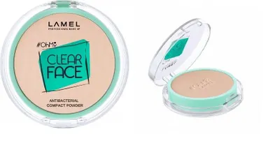 Lamel, Ohmy clear face, puder kompaktowy antybakteryjny, nr 403, 6g