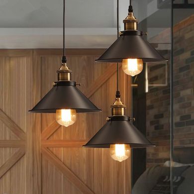 Lampa wisząca Retro, czarna