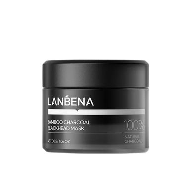 Lanbena, Bamboo Charcoal 2.0, maska peel-off na nos z aktywnym węglem bambusowym, 30g