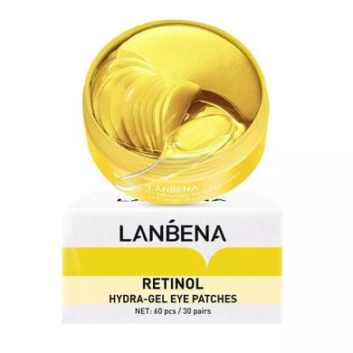 Lanbena, Retinol, hydrożelowe płatki pod oczy z retinolem, 60 szt.