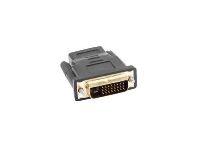Lanberg, adapter, AD-0010-BK, HDMI F - DVI-D, 24+1 M, czarny