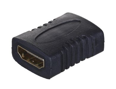Lanberg, adapter, AD-0018-BK, HDMI F - HDMI F, czarny