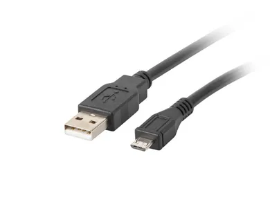 Lanberg, kabel USB 2.0 M - Micro USB M, 1m, czarny