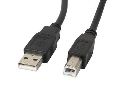 Lanberg, kabel USB 2.0 Typu A M - USB 2.0 Typu B M, 5m, czarny