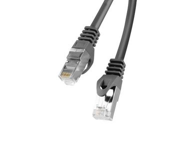 Lanberg, patchcord, FTP KAT.6 5M FLUKE PASSED, czarny, PCF6-10CC-0500-BK