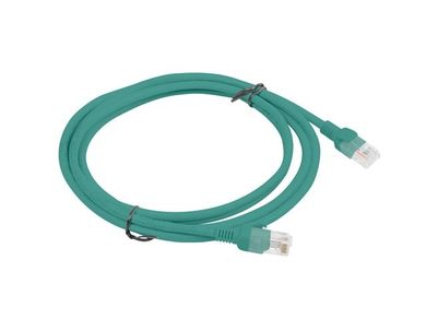Lanberg, patchcord, kat. 5e, UTP, 0.25m, zielony, 10 szt.