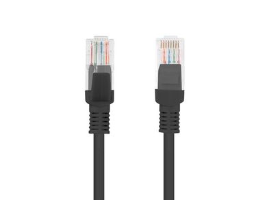 Lanberg, patchcord, kat. 5e, UTP, 20m, czarny