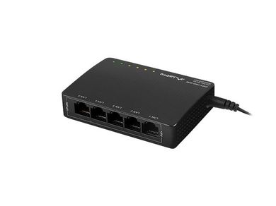 Lanberg, switch, POE DSP3-1005-60W (5-PORT, 1GB/S, 30W/PORT))