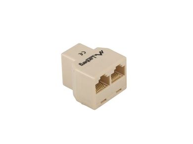 Lanberg, złączka sieciowa, RJ45, 2X RJ45, AD-RJ45-2RJ45-OU