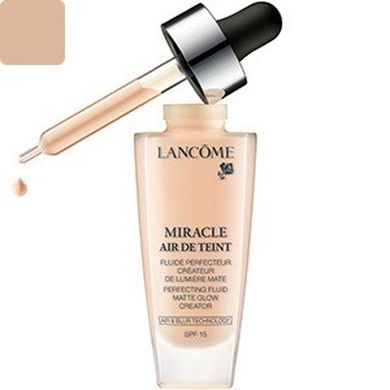 Lancome, Miracle Air de Teint, Lekki podkład dla efektu perfekcyjnej cery, nr 010 Beige Porcelaine, 30 ml