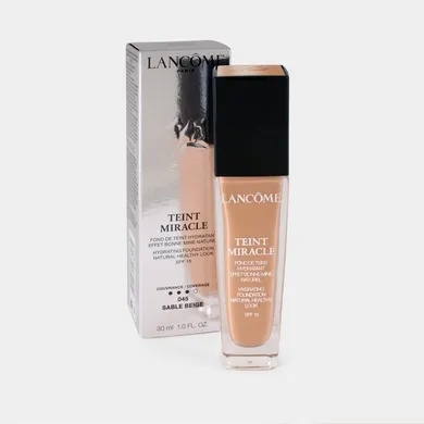 Lancome, Teint Miracle Hydrating Foundation Natural Healthy Look SPF 15, rozświetlający podkład do twarzy, 045 Sable Beige, 30 ml