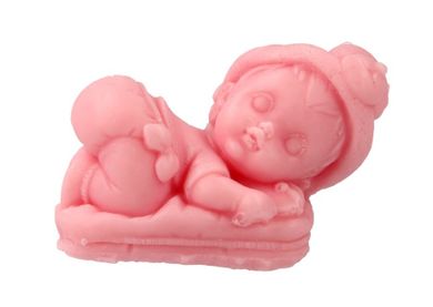 LaQ, mydełko glicerynowe, Bobas na Poduszce, różowy, 50 g