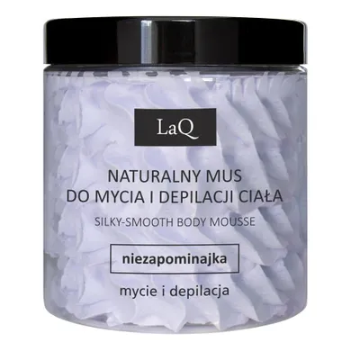 LaQ, naturalny mus do mycia i depilacji ciała, Niezapominajka, 250 ml