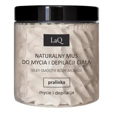 LaQ, naturalny mus do mycia i depilacji ciała, Pralinka, 250 ml