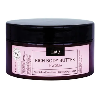 LaQ, Rich Body Butter, bogate masło do ciała, 200 ml